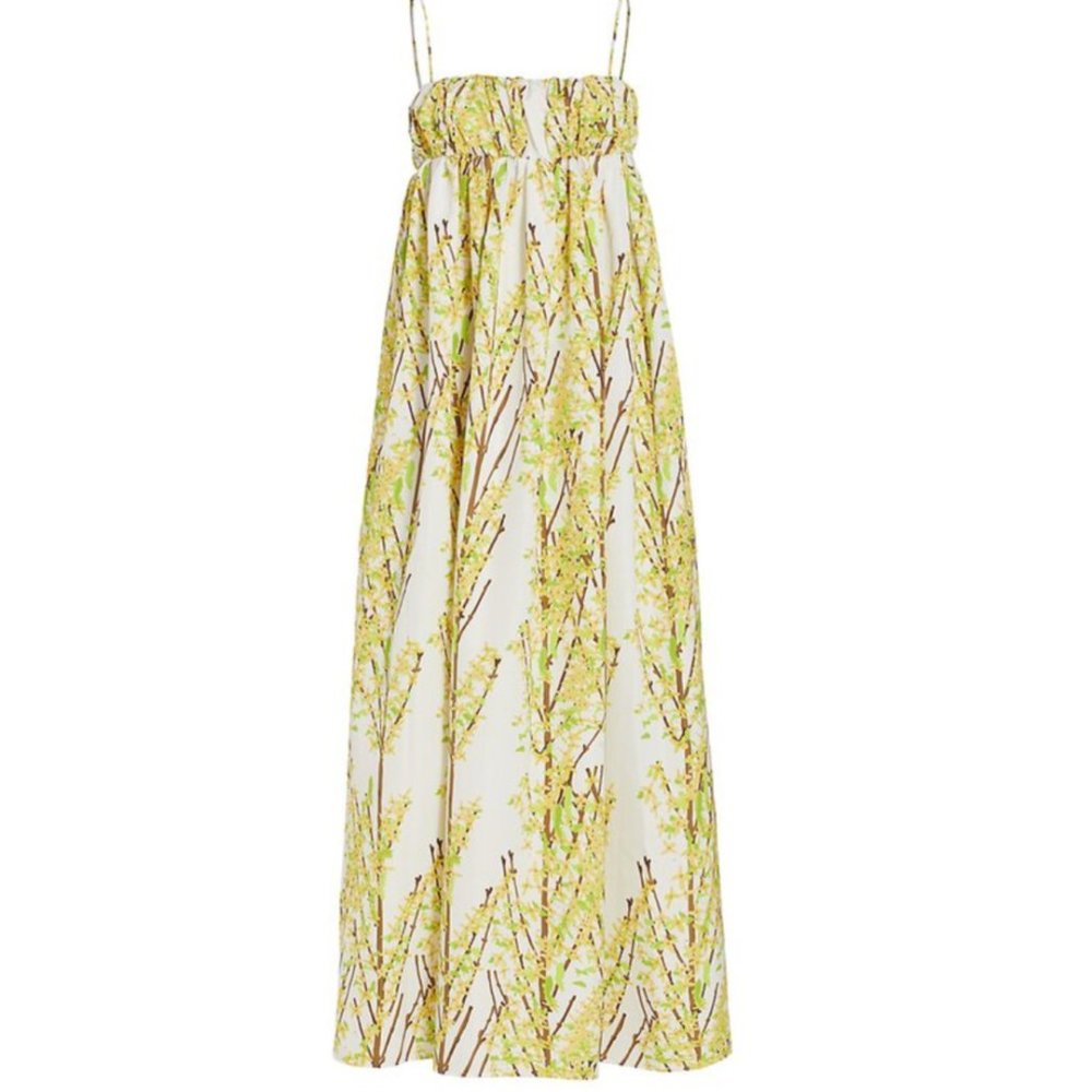 Bernadette Birgit Empire-Waist Maxi Dress - Blossom Yellow